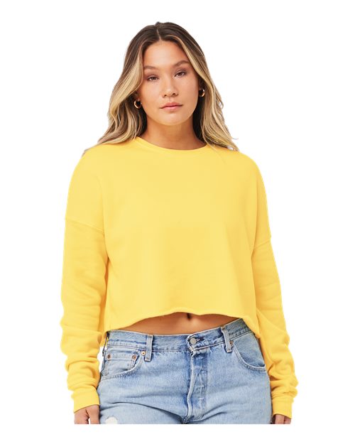 BELLA + CANVAS Women's Crop Fleece Crewneck Sweatshirt 7503