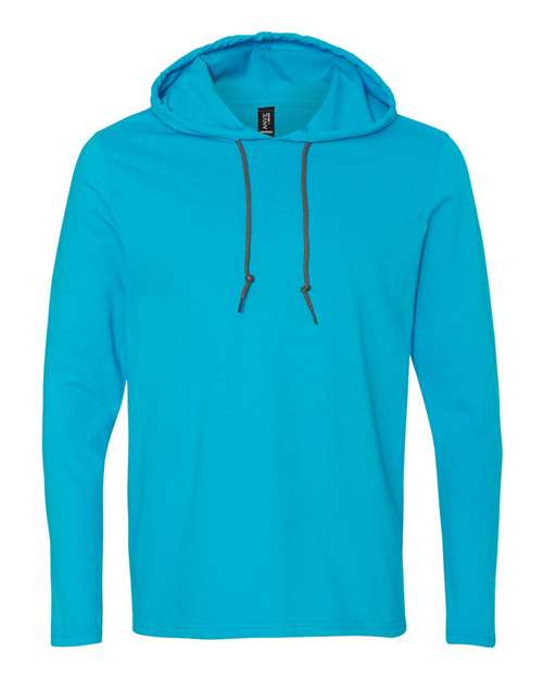 Gildan Unisex Softstyle® Lightweight Hooded Long Sleeve T-Shirt 987