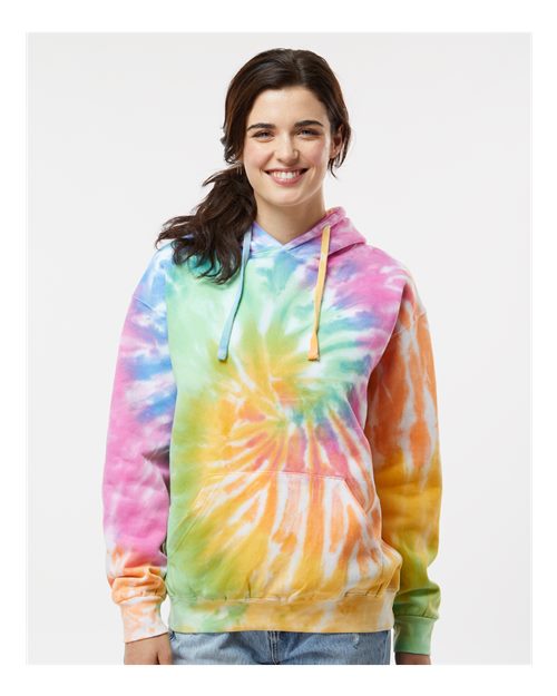 Tie-Dyed Hooded Sweatshirt