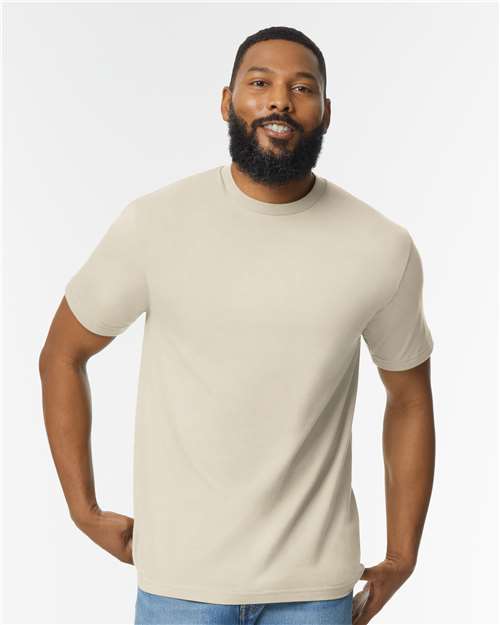 Unisex Softstyle® Midweight T-Shirt - Brown Savana