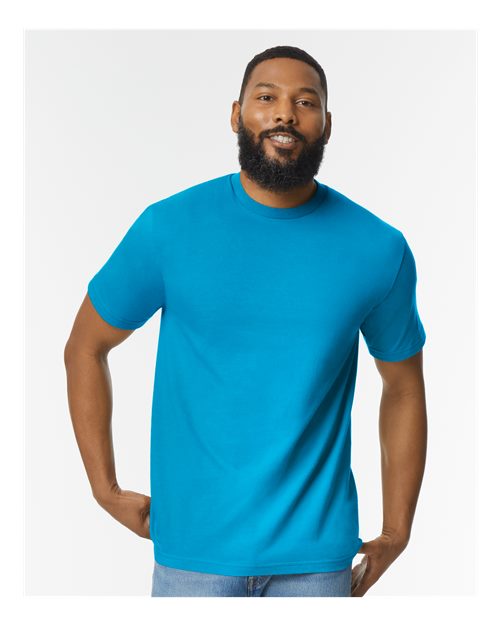 Unisex Softstyle® Midweight T-Shirt - Brown Savana