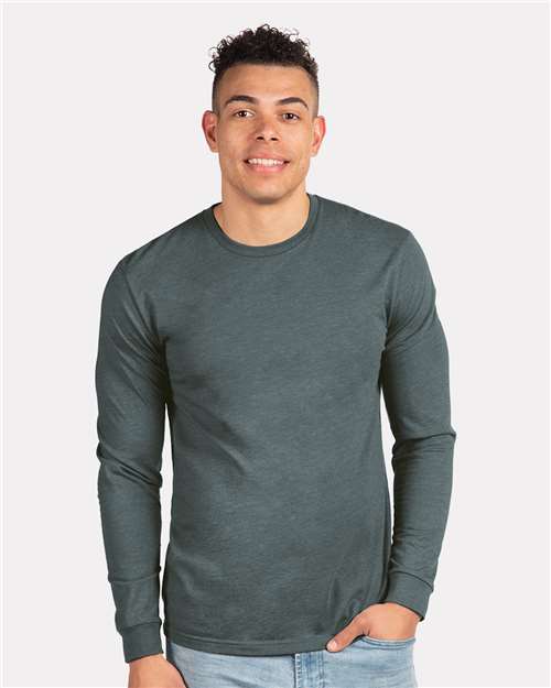 Unisex CVC Long Sleeve T-Shirt - Black