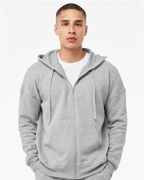 BELLA + CANVAS Unisex Sponge Fleece DTM Full-Zip Hoodie Sweatshirt 3759
