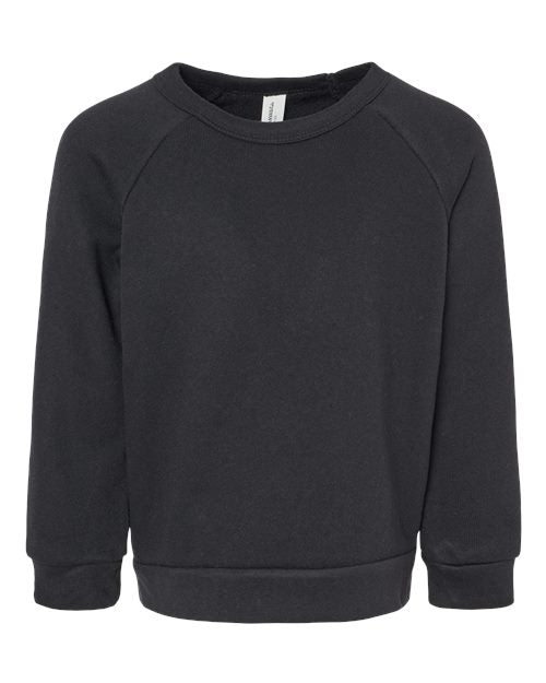 BELLA + CANVAS Toddler Sponge Fleece Raglan Crewneck Sweatshirt 3901T
