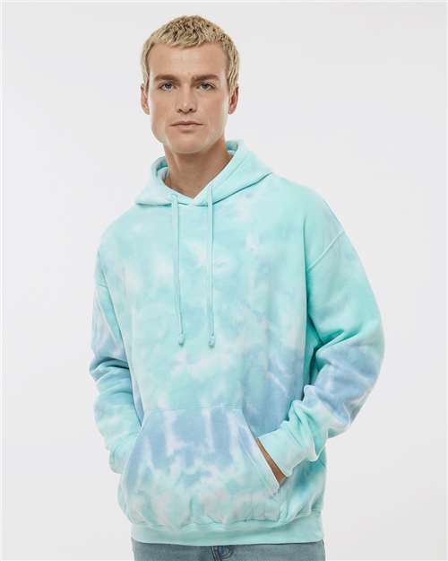 Unisex Tie-Dyed Hooded Sweatshirt - Blue Ocean