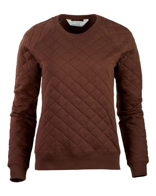 Women's Quilted Crewneck Pullover
