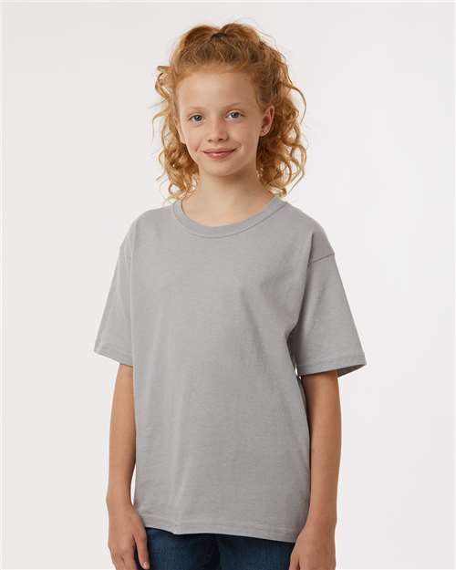 Youth Gold Soft Touch T-Shirt - Athletic Grey