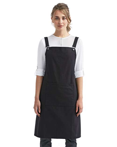 Artisan Collection by Reprime Cross Back Barista Bib Apron RP129