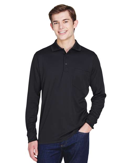 CORE365 Men's Pinnacle Performance Long Sleeve Piqué Polo with Pocket 88192P