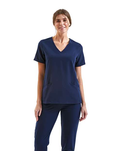 Onna Women's Invincible V-Neck Stretch Scrub Top NN310