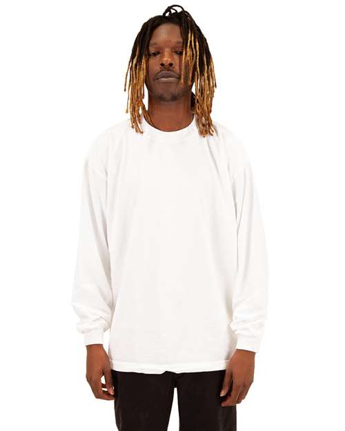 Shaka Wear Unisex Max Heavyweight Garment-Dyed Long Sleeve Tee SHGDLS