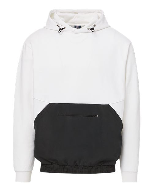 Mixed Media Hooded Sweatshirt