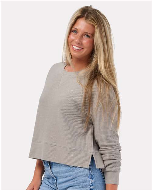 Women's Cropped Boxy Long Sleeve T-Shirt