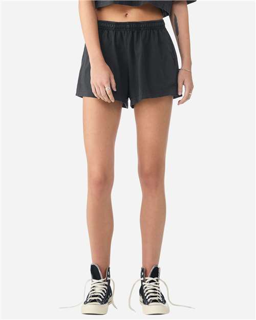 BELLA + CANVAS Women's Garment-Dyed Shorts 6824GD
