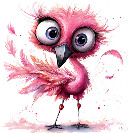 Pink Quirky Flamingo 14