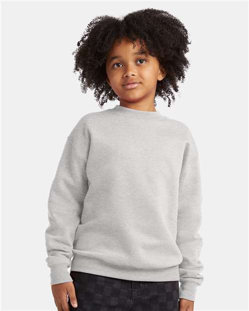 Hanes Youth EcoSmart® Crewneck Sweatshirt P360
