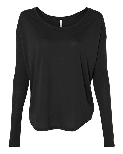 BELLA + CANVAS Women’s Flowy 2x1 Ribbed Long Sleeve Tee 8852