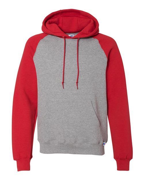 Unisex Dri Power® Colorblock Raglan Hooded Sweatshirt