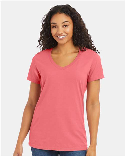 Women's Garment-Dyed V-Neck T-Shirt