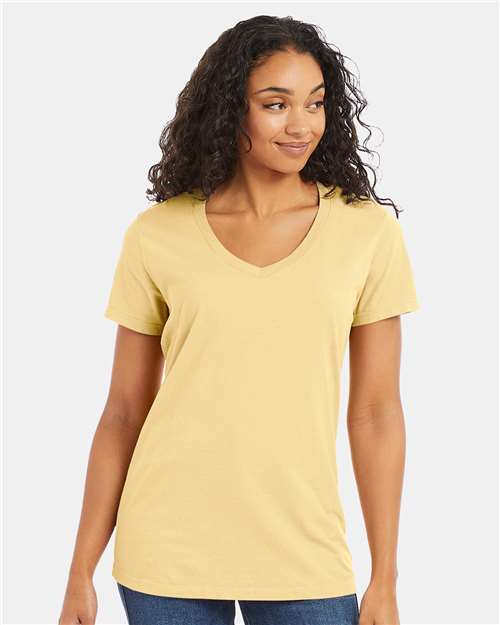 Women's Garment-Dyed V-Neck T-Shirt