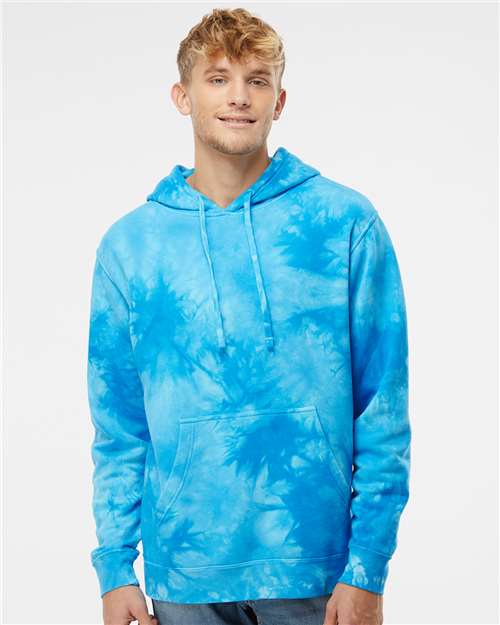Independent Trading Co. Unisex Midweight Tie-Dyed Hooded Sweatshirt PRM4500TD