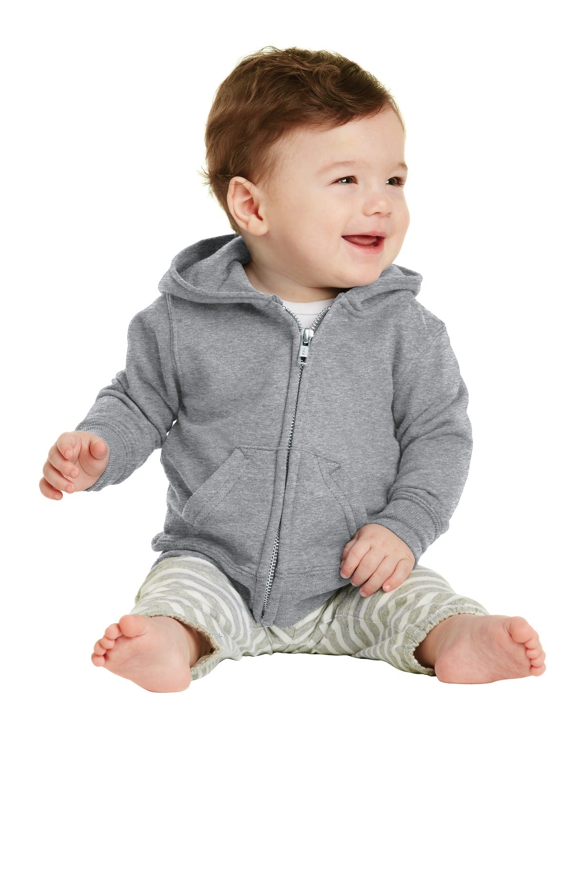 Port & Co ™ Infant Core Fleece Full-Zip Hooded Sweatshirt. CAR78IZH
