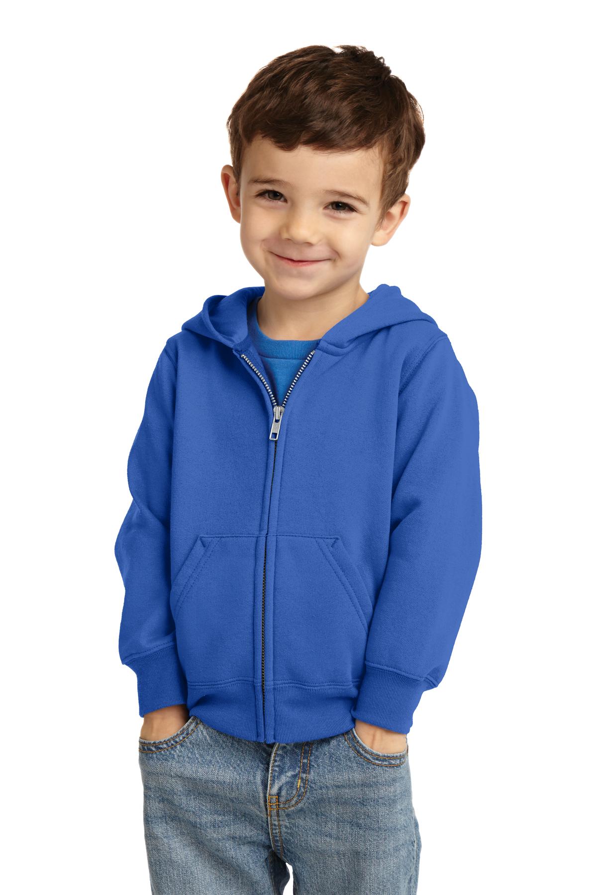 Port & Co ™ Toddler Core Fleece Full-Zip Hooded Sweatshirt. CAR78TZH