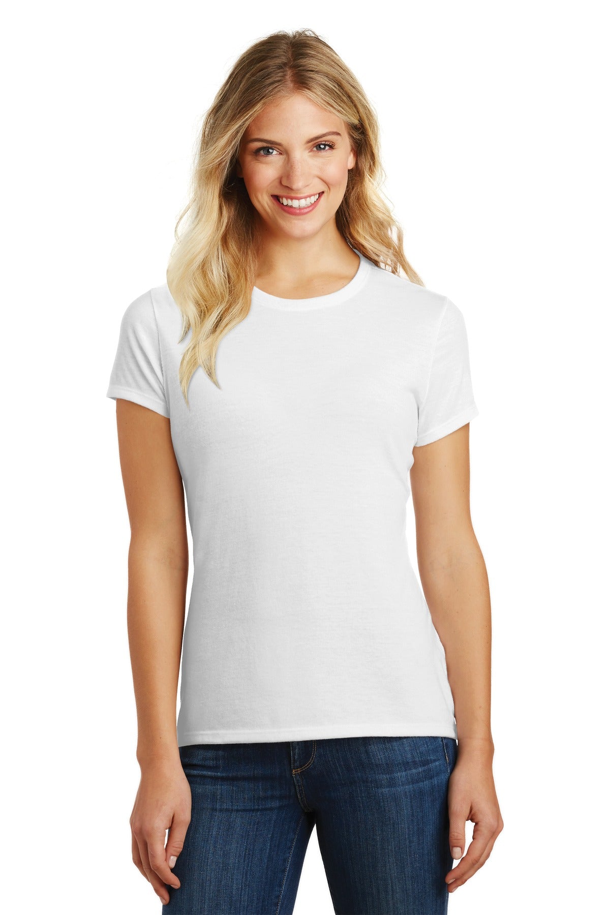 District ® Women's Perfect Blend ® CVC Tee. DM108L