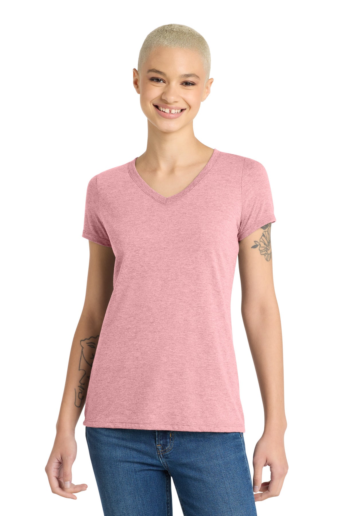 District ® Women's Perfect Tri ® V-Neck Tee. DM1350L