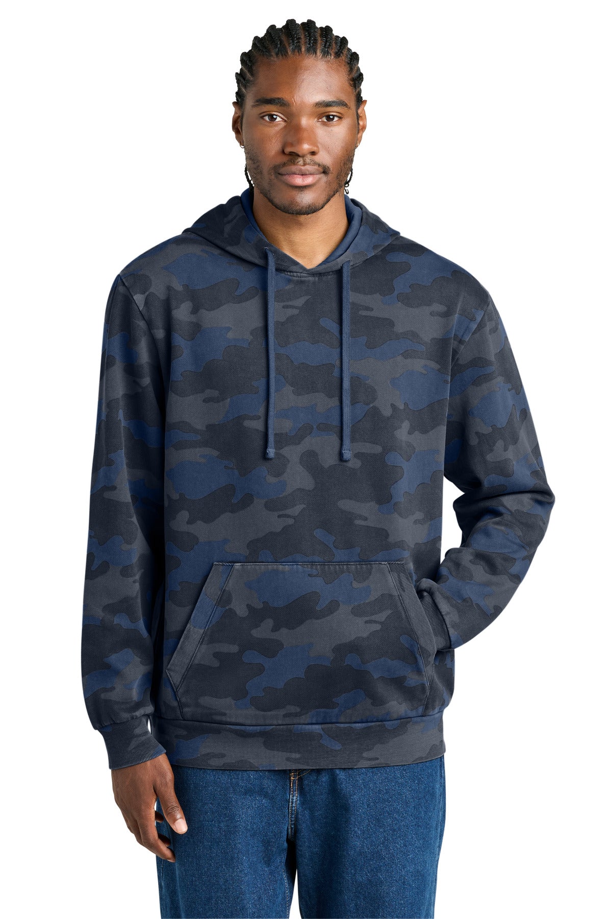 District Wash ™ Camo Fleece Hoodie DT2200C