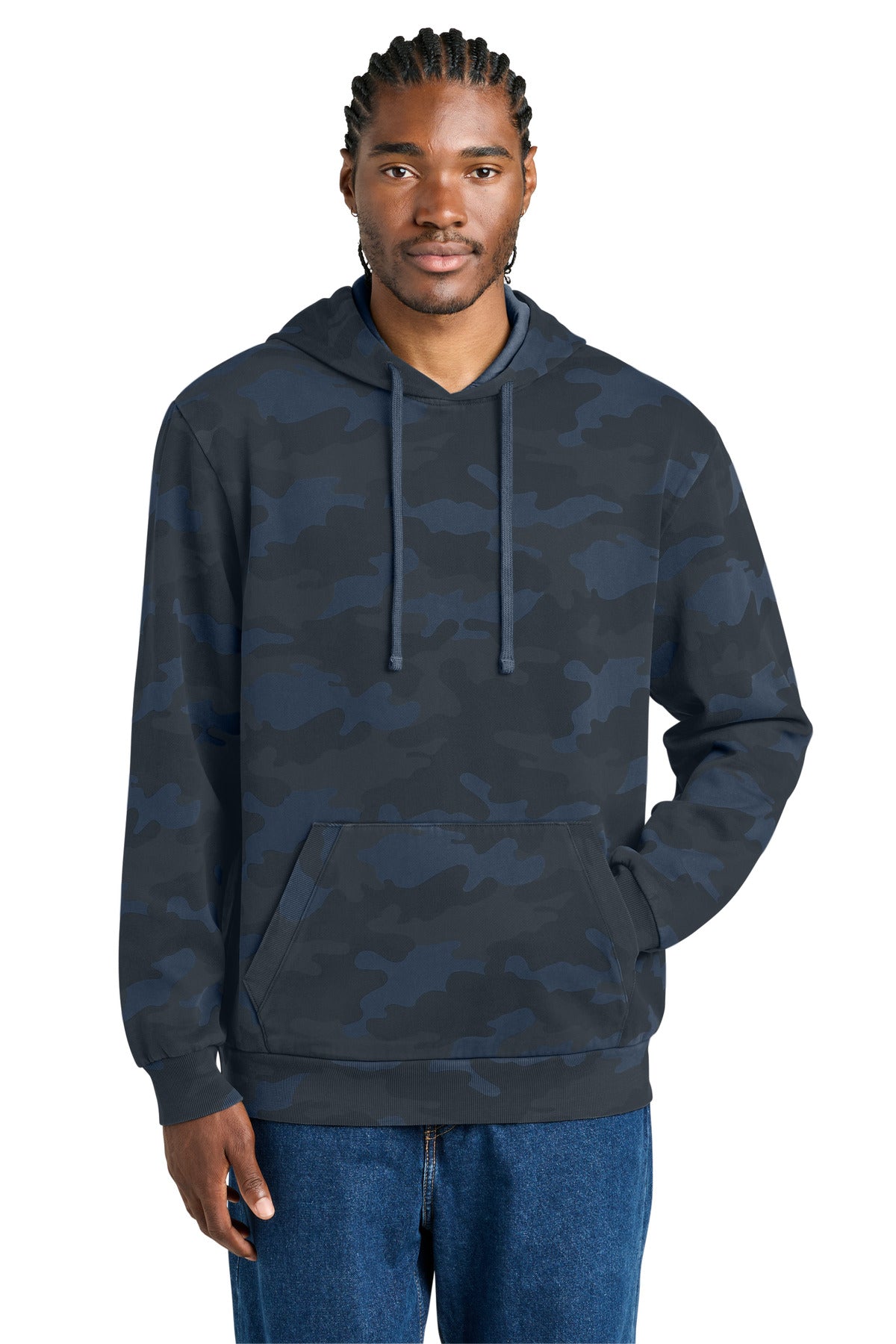 District Wash ™ Camo Fleece Hoodie DT2200C