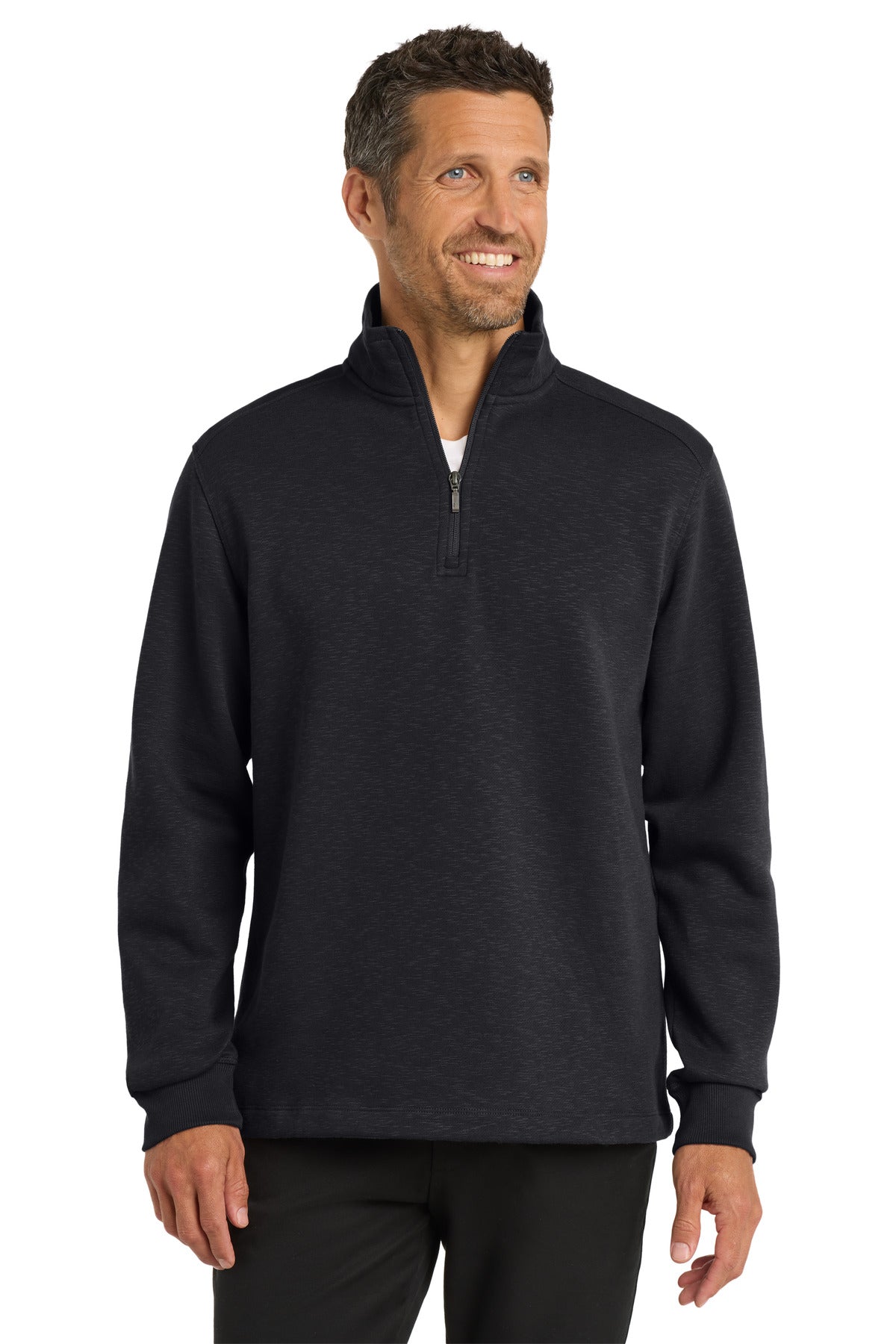 Port Authority ® Slub Fleece 1/4-Zip Pullover. F295
