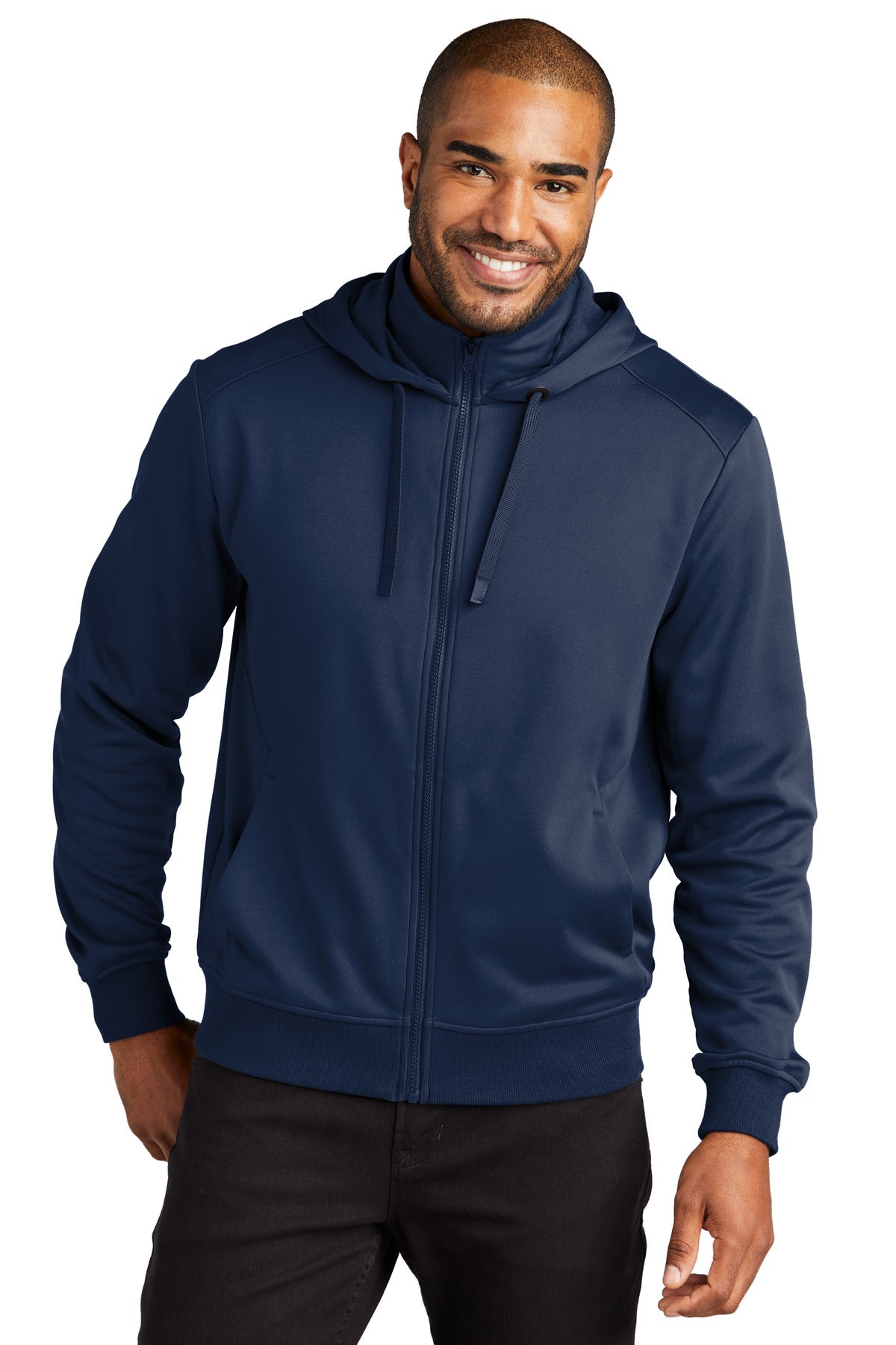 Port Authority ® Smooth Fleece Hooded Jacket F814