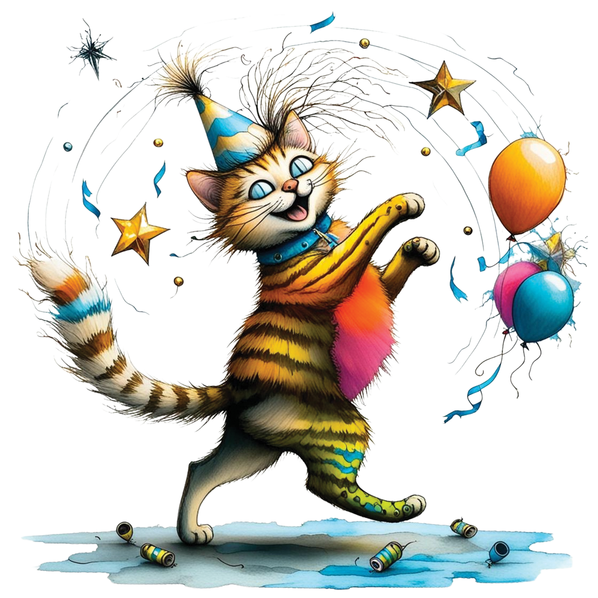 Funny Quirky Cat 02