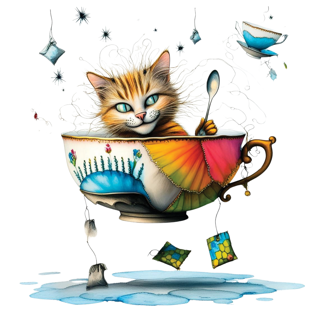 Funny Quirky Cat 03