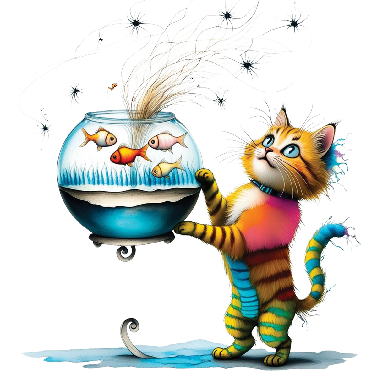 Funny Quirky Cat 04