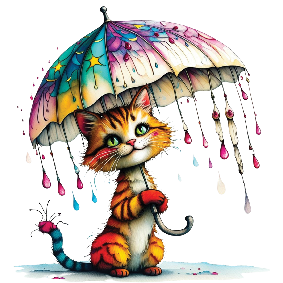 Funny Quirky Cat 07