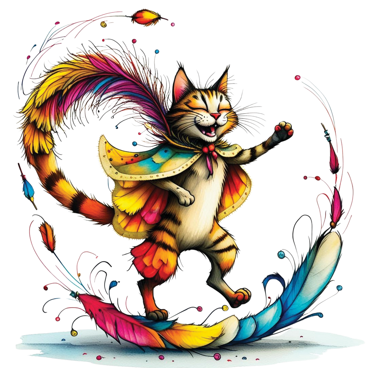 Funny Quirky Cat 09