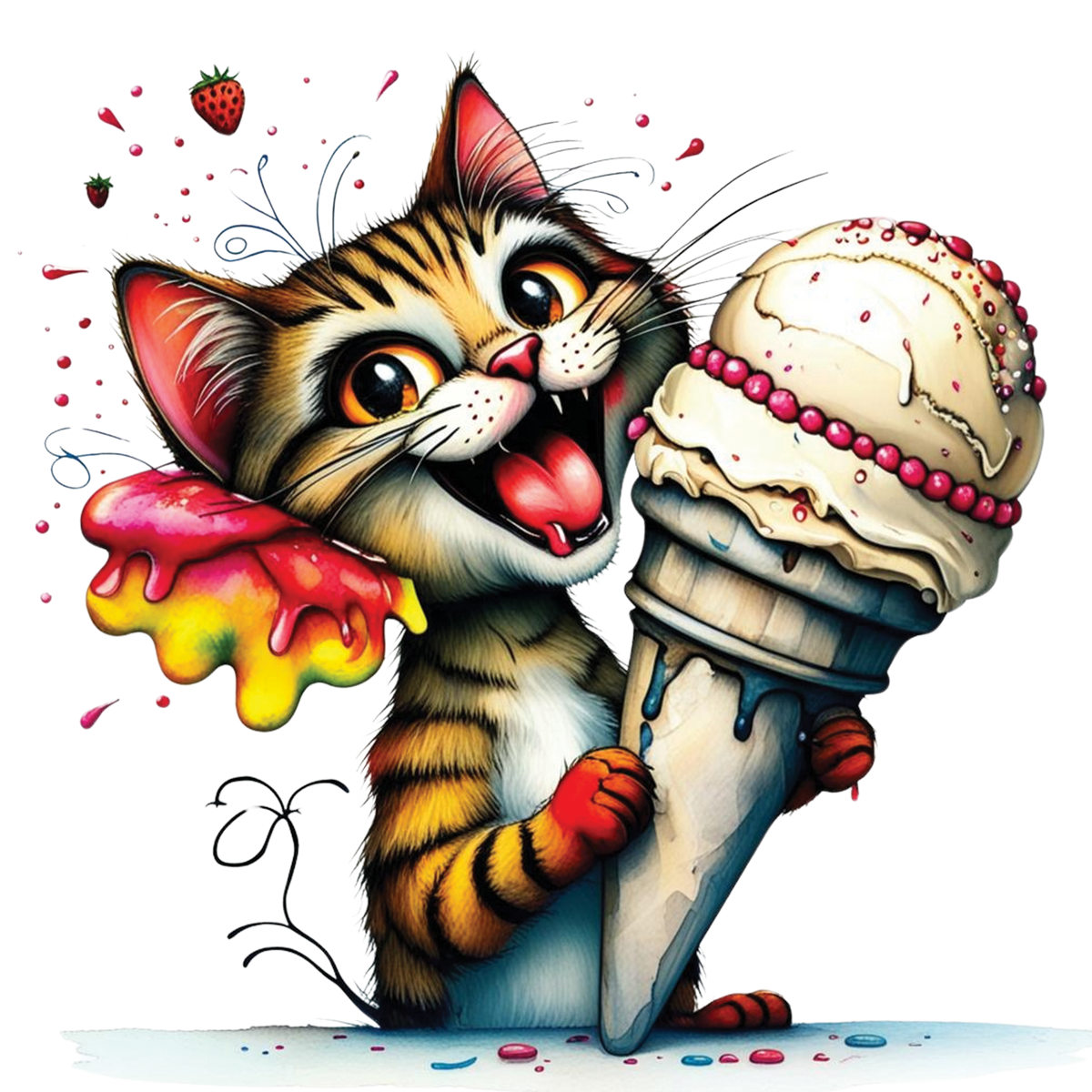 Funny Quirky Cat 12