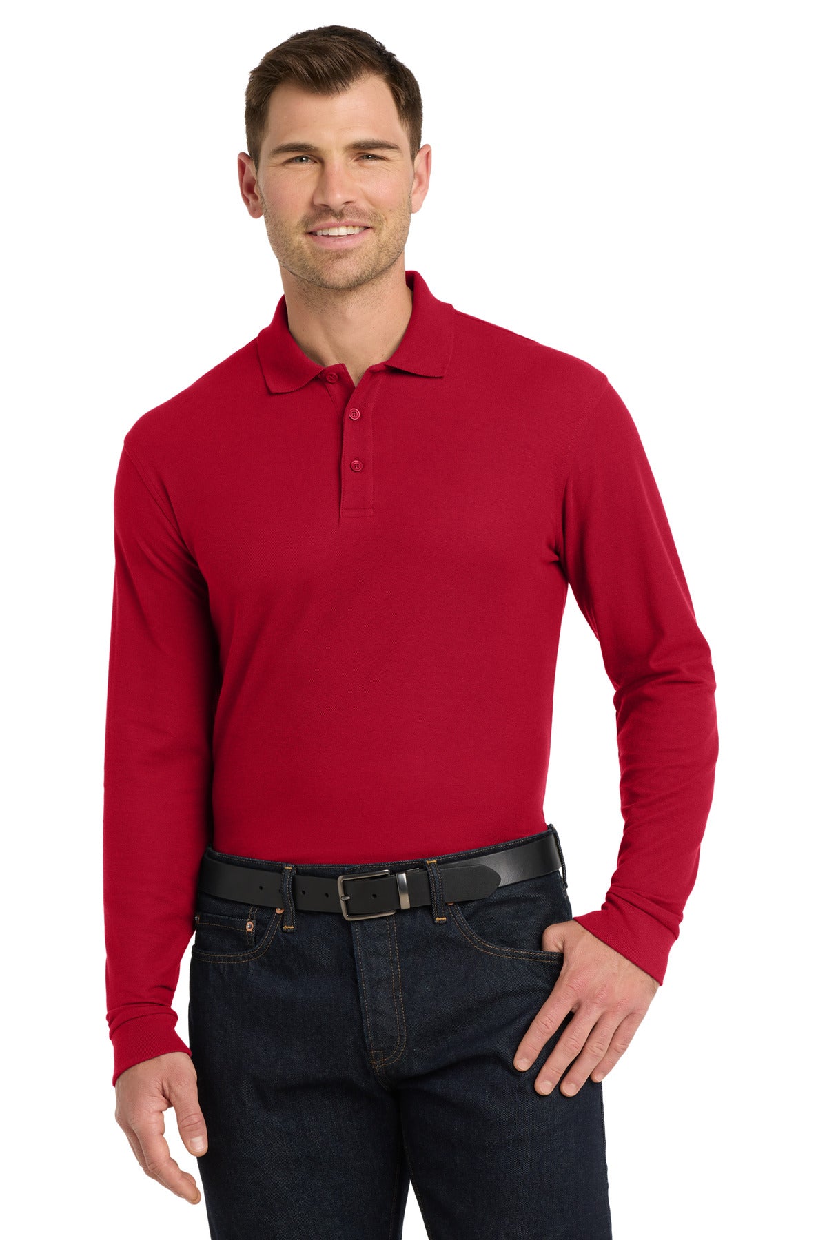 Port Authority ® Long Sleeve Core Classic Pique Polo. K100LS