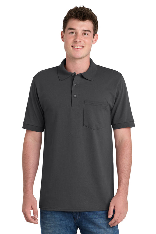 Port & Co ™ Core Blend Jersey Knit Pocket Polo. KP55P