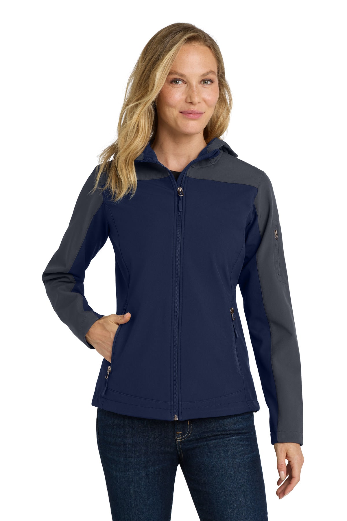 Port Authority ® Women's Hooded Core Soft Shell Jacket. L335
