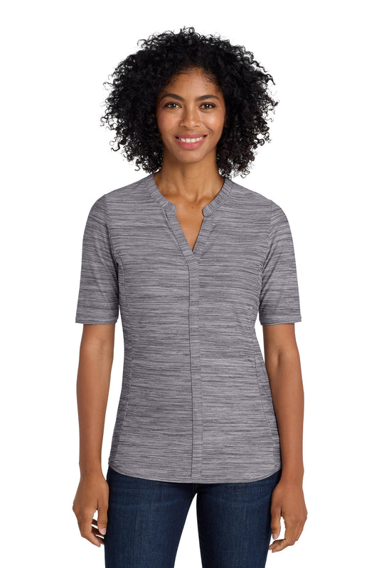 Port Authority ® Women's Stretch Heather Open Neck Top LK583