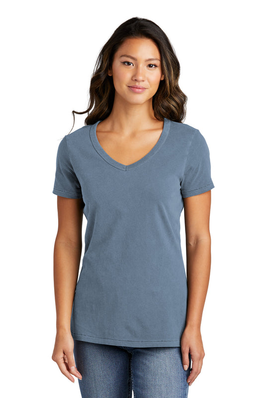 Port & Co ™ Women's Beach Wash ® Garment-Dyed V-Neck Tee LPC099V
