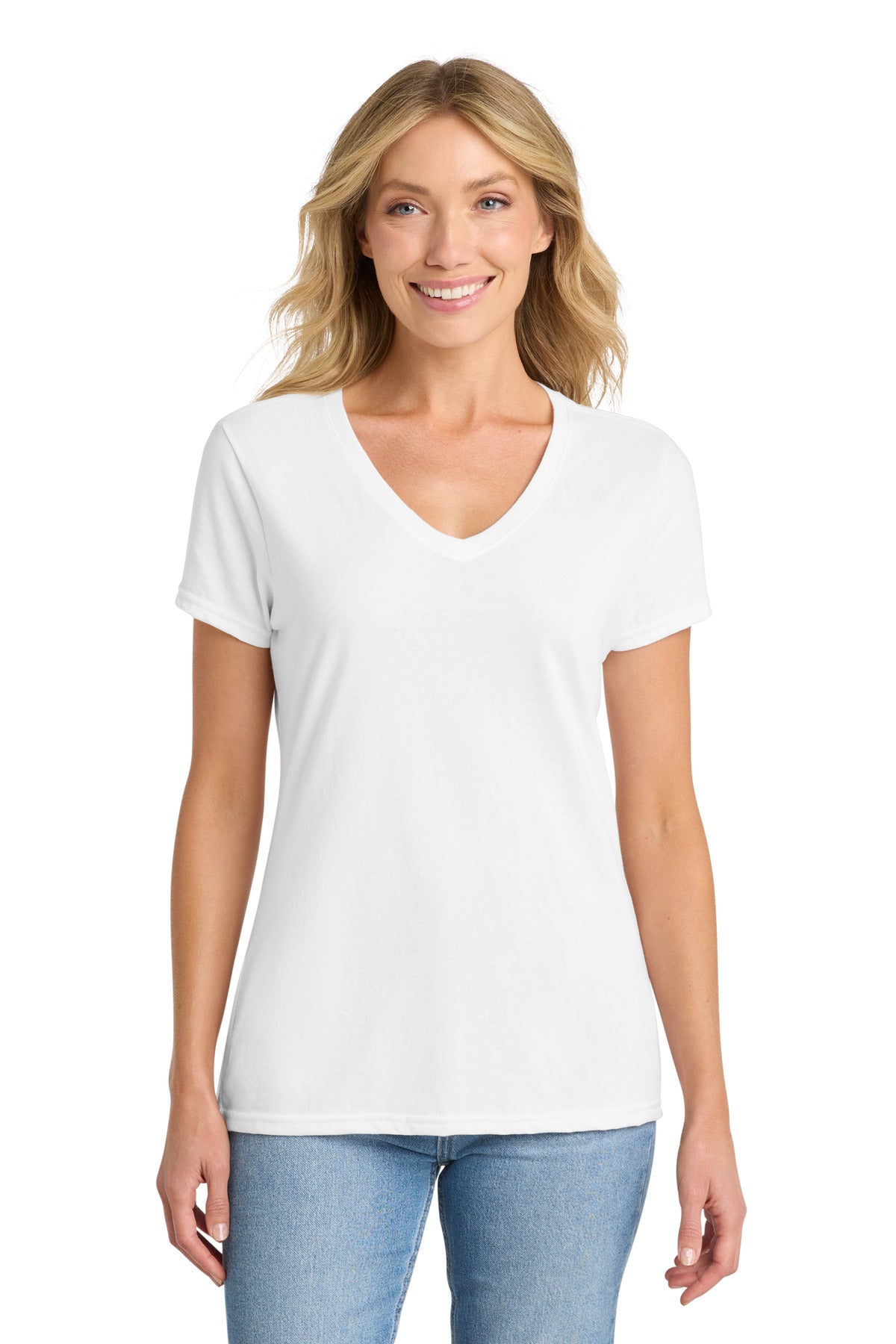 Port & Co ™ Women's Fan Favorite ™ Blend V-Neck Tee. LPC455V