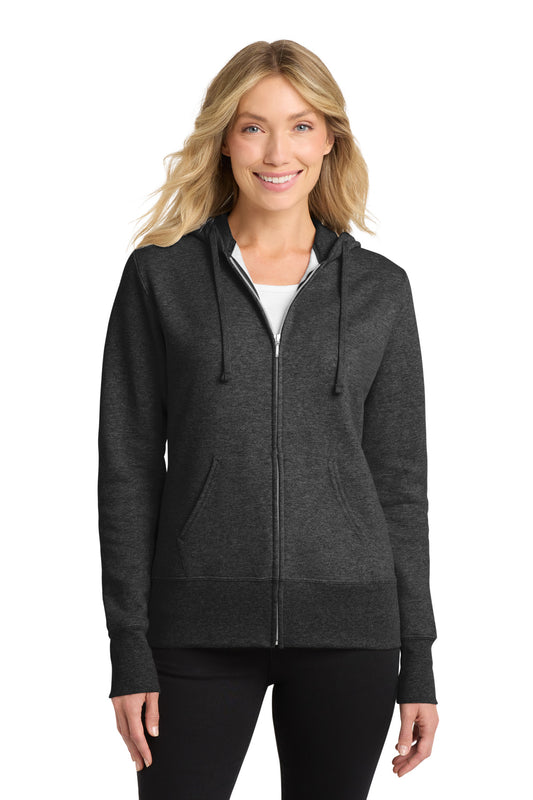 Port & Co ™ Women's Core Fleece Full-Zip Hooded Sweatshirt. LPC78ZH