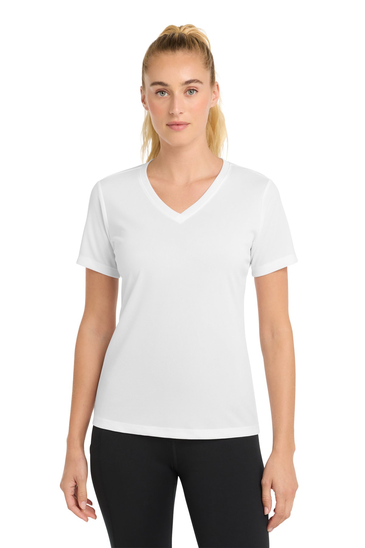 Sport-Tek ® Women's PosiCharge ® RacerMesh ® V-Neck Tee. LST340