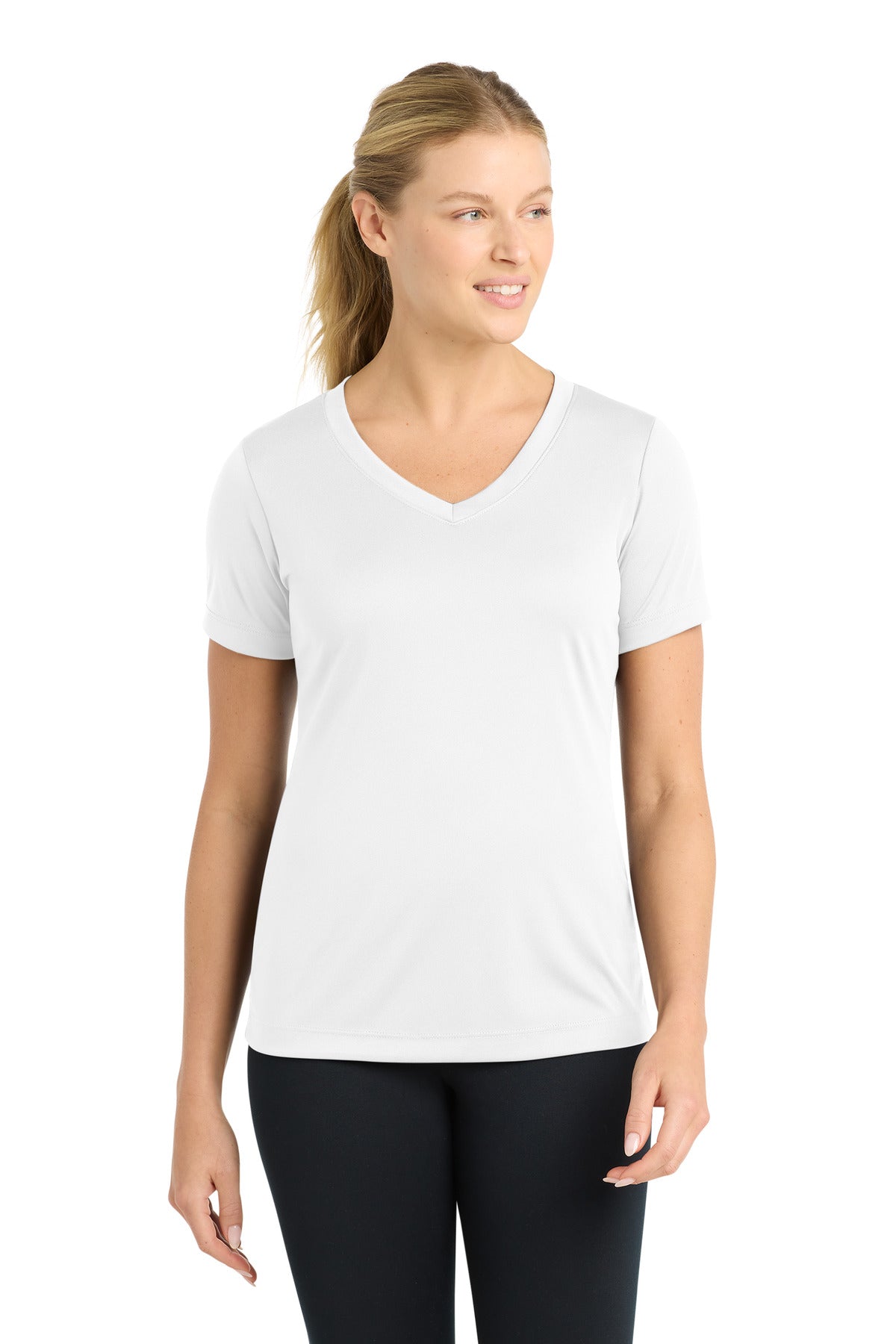 Sport-Tek ® Women's PosiCharge ® Competitor™ V-Neck Tee. LST353