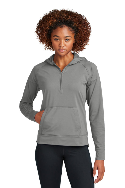 Sport-Tek ® Women's Sport-Wick ® Stretch 1/2-Zip Hoodie LST856