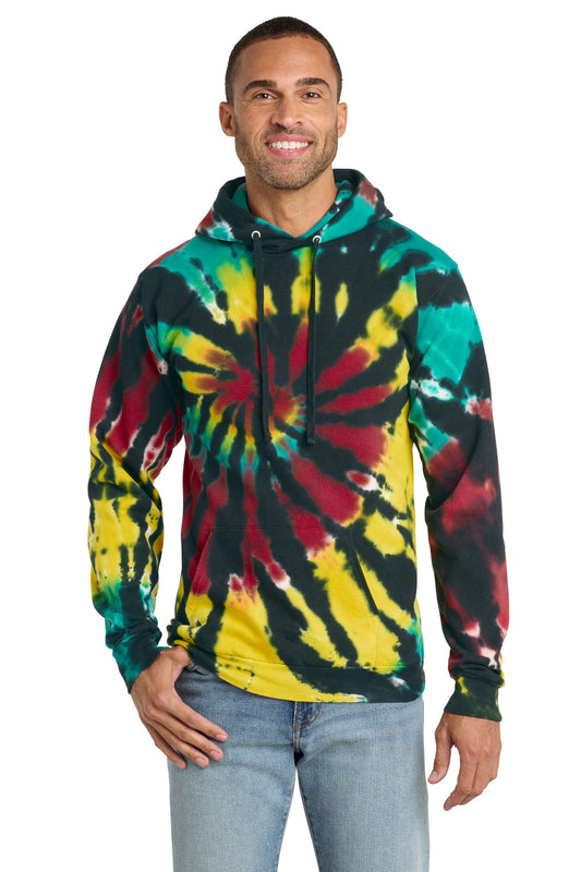 Port & Co ™ Tie-Dye Pullover Hooded Sweatshirt. PC146